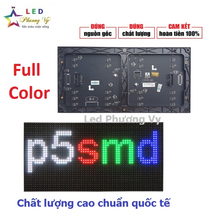 Module Led P5 Full color trong nhà đầy đủ phụ kiện - Hàng mới 100% độ bền cao