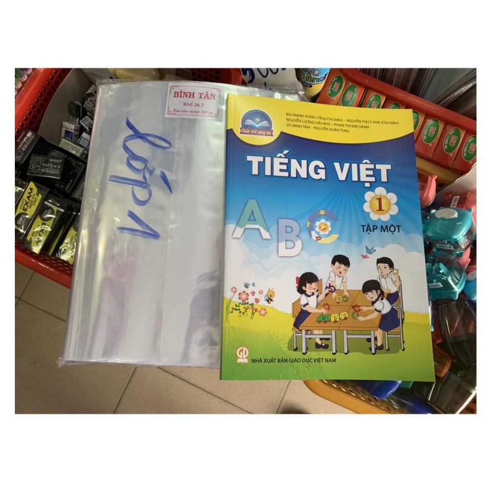 Combo 20 bìa kiếng bao sách giáo khoa bài học lớp 1, 2,3, 6,7 bộ chân trời sáng tạo