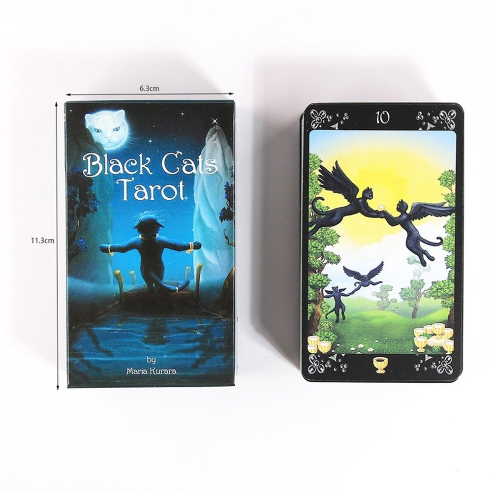 Bài Black Cats Tarot 78 Lá Bài Tặng Đá Thanh Tẩy