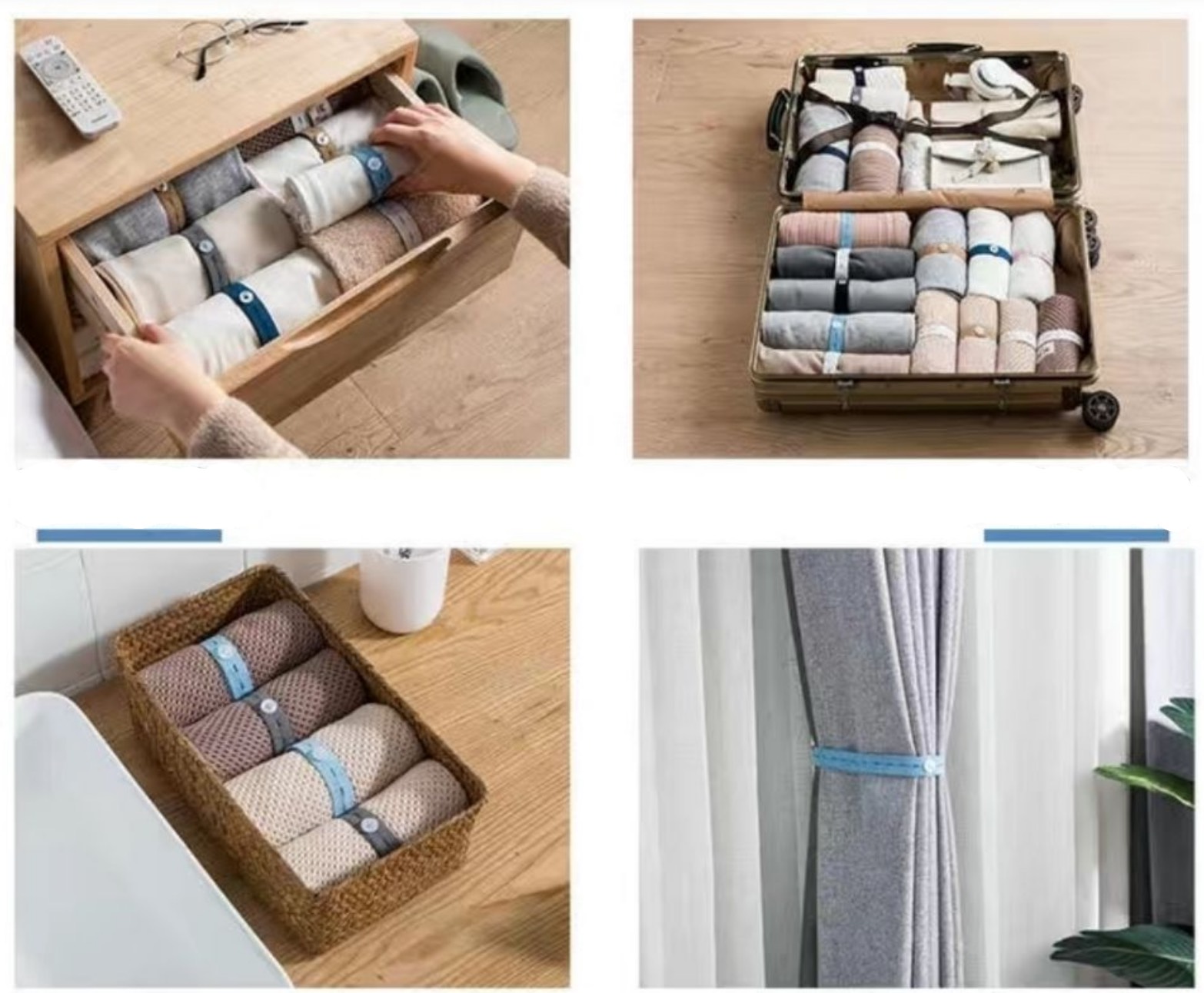 Combo 10 dây buộc sắp xếp quần áo