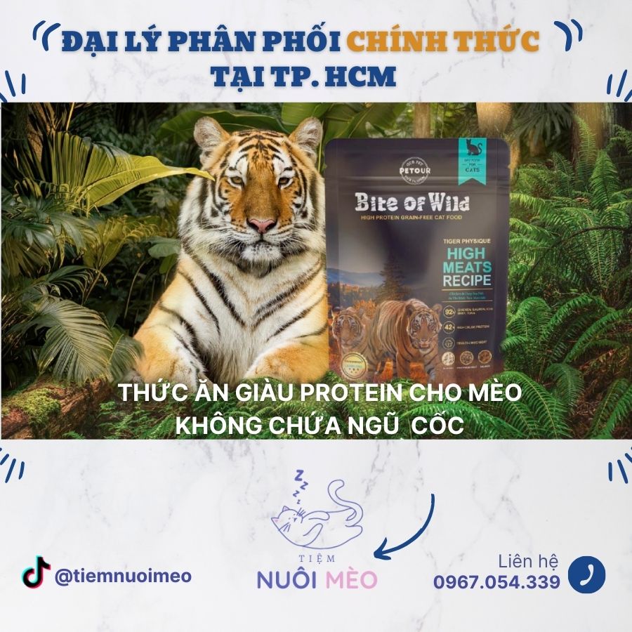 Hạt cho mèo Bite Of Wild - Petour Singapore - Túi seal 1kg