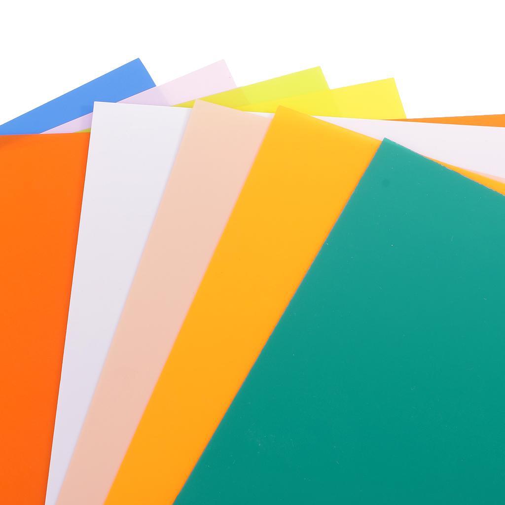 10 Pieces Colorful Heat Shrinkable Paper Shrink Film Paper Sheets for DIY Hanging Charms Jewelry