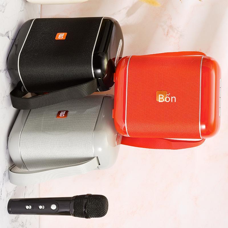 Phong Cách Mới Nhất TG523K Karaoke Không Dây Loa Bluetooth Ngoài Trời Di Động TWS Vũ Vuông Loa Siêu Trầm Tầng Gian Hàng Âm Thanh