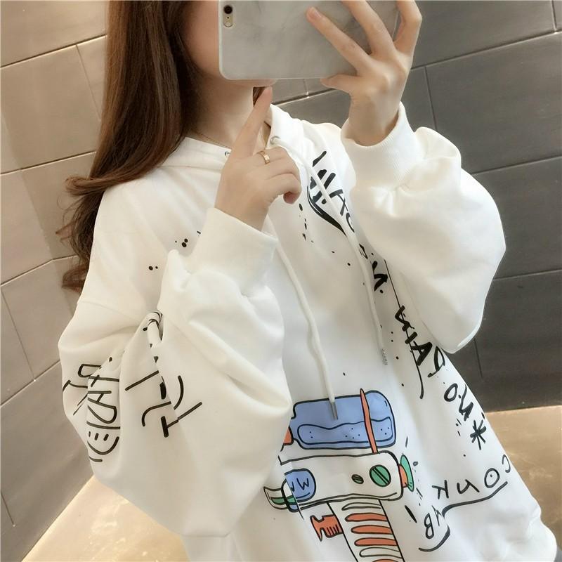 Áo Khoác nỉ Hoodie nữ cute phong cách Hàn Quốc mùa đông 2020 KN4