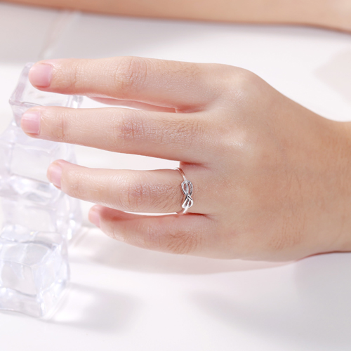 Nhẫn bạc vô cực 925 trơn Gix Jewel N10