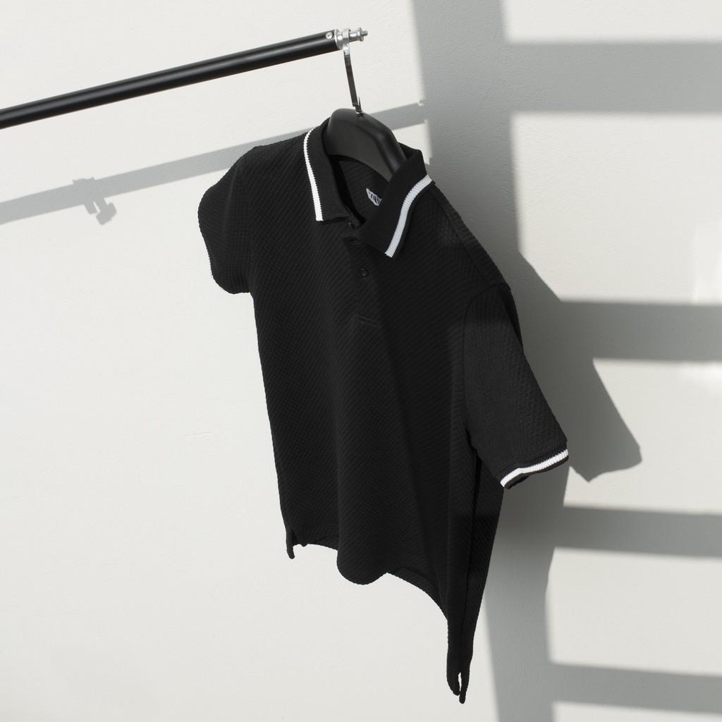 Áo polo nam vải dệt nổi 3D mẫu mới 2021 cổ dệt kim co giãn form ôm PL16 - Leo Vatino