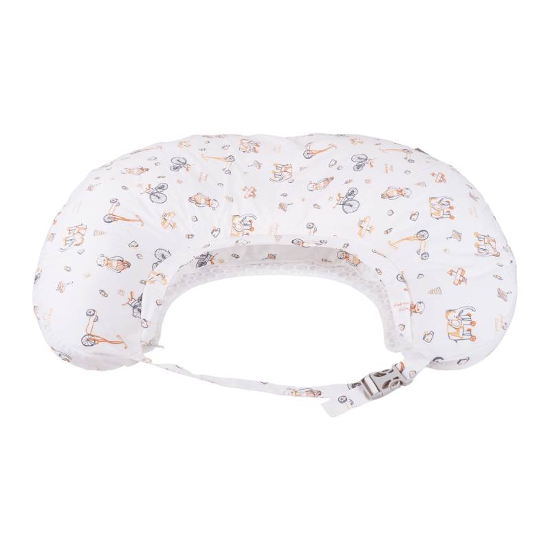 Gối cho bé bú đa năng chống trào ngược 2in1 Aibedo họa tiết Teddy Bear