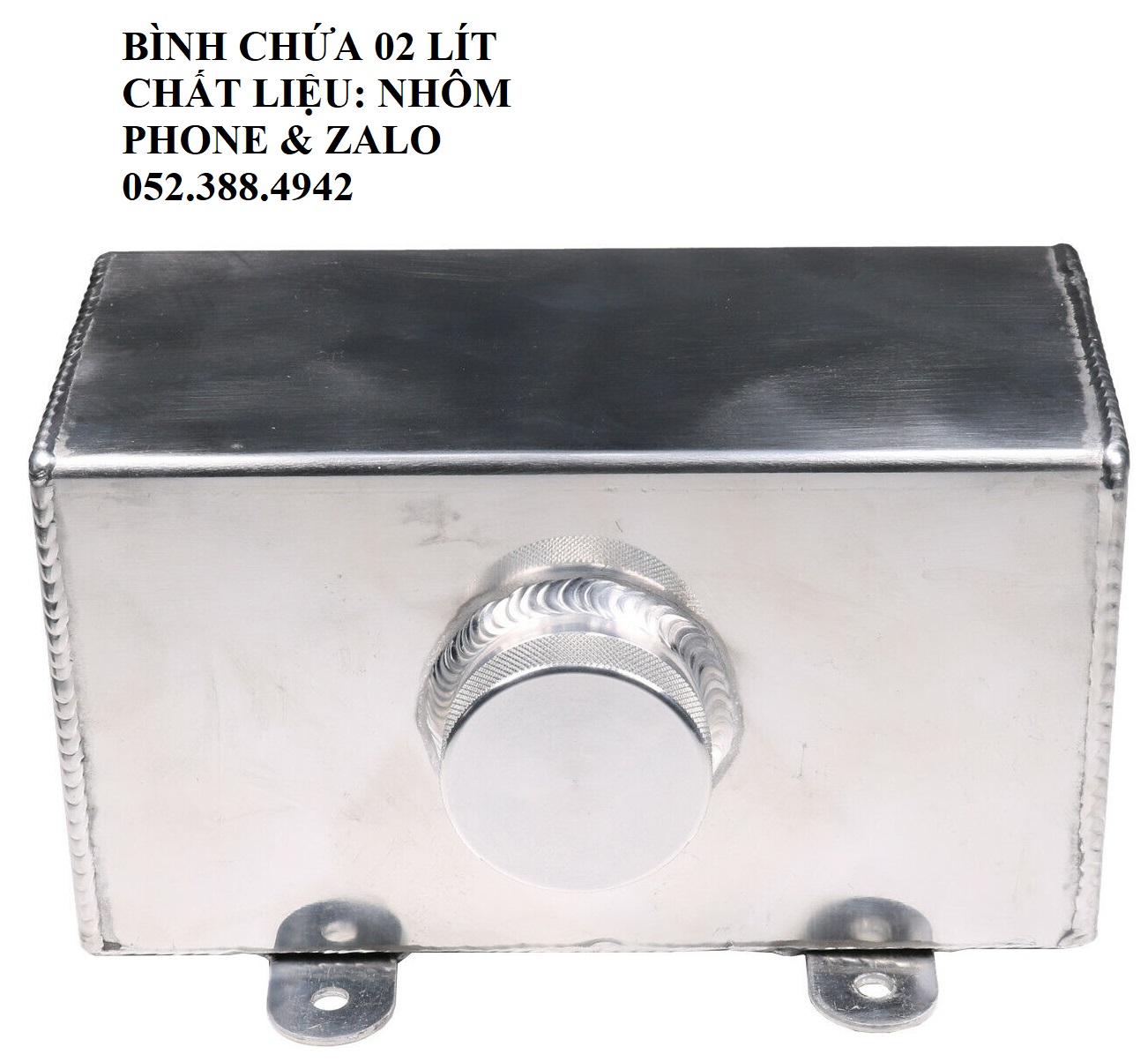 Thùng chứa dung dịch rửa kính xe hơi.  Chất liệu: NHÔM. Dung tích: 02 LÍT.  English.  Car Washers Wash Bottle.  Aluminium Windscreen Wash Bottle 2L Polished Intercooler Spray Tank Universal Car Parts.