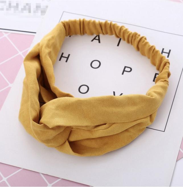 Băng đô trơn style Hàn Quốc - nhiều tone màu khác nhau. - vàng
