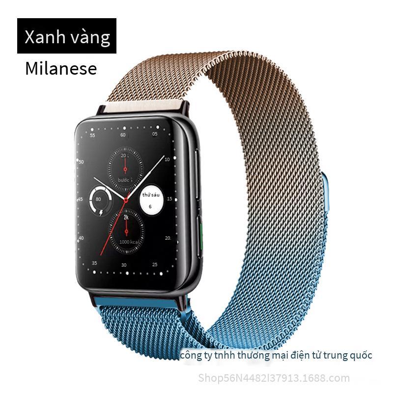Dây đeo hút từ tính bằng kim loại kiểu mới nhất của Milan phù hợp với dây đeo đồng hồ Apple Watch thế hệ 6/7 S7