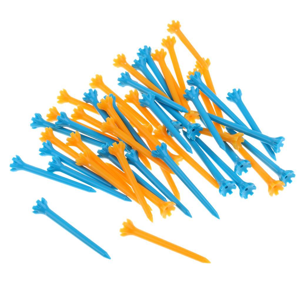 3x 50 Pieces Professional Golf Tee Tees Assorted Color Spare Golf Professional Tees