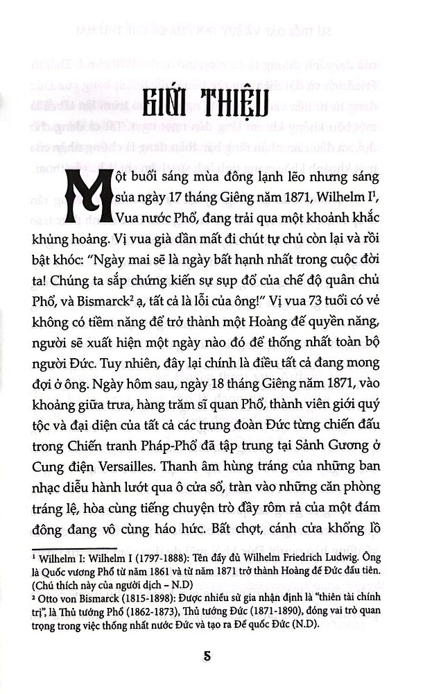 Blood And Iron - Sự Trỗi Dậy Và Suy Tàn Của Đế Chế Thứ Hai - Lịch Sử Đế Quốc Đức (1871-1918) - BV