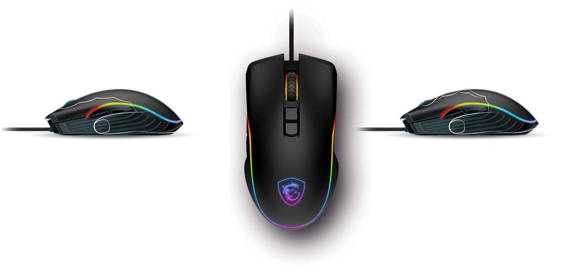 Chuột Gaming MSI Force GM300 | Có Dây, RGB LED, DPI Cao, Độ Chính Xác Tối Ưu - GiaphucStore | Hàng Chính Hãng