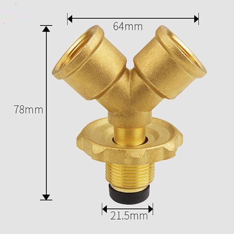 Van chia chữ Y bằng đồng chia 2 van gas sử dụng 1 bình cho 2 bếp gas khác nhau - Hàng Chính Hãng