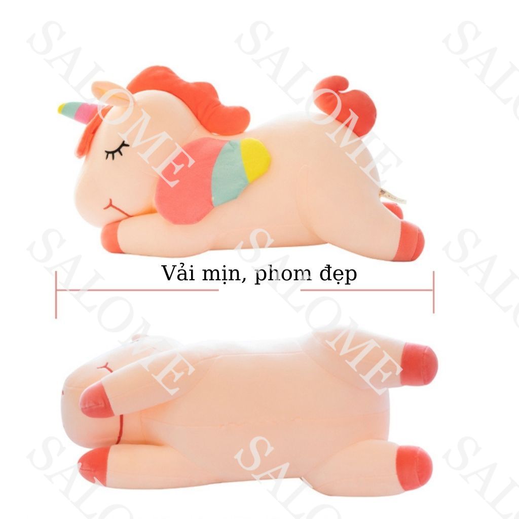 Gấu Bông Kỳ Lân Siêu To, Unicorn, Ngựa Pony Đáng Yêu, Gấu Bông- Qùa Tặng VIPU