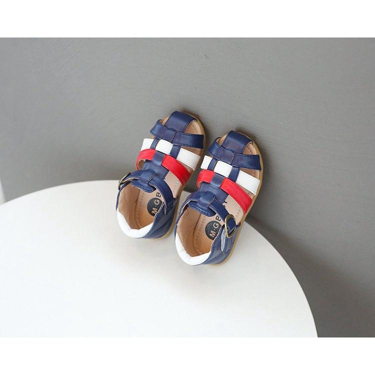 Hình ảnh Giày da sandal cho bé trai phong cách Hàn Quốc size 21-30 hàng Quảng Châu cao cấp