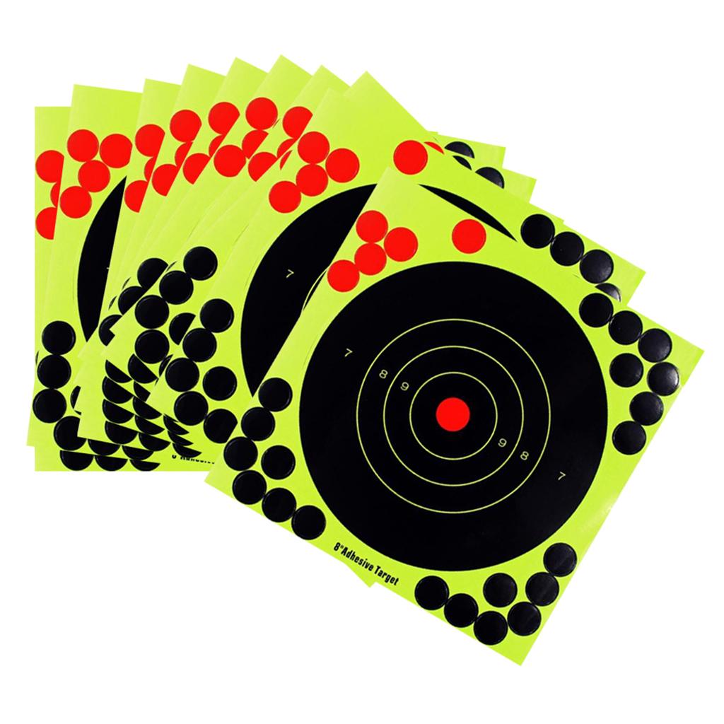 10 Pcs Splatter Reactive Self Adhesive Shooting Targets Gun Pistol