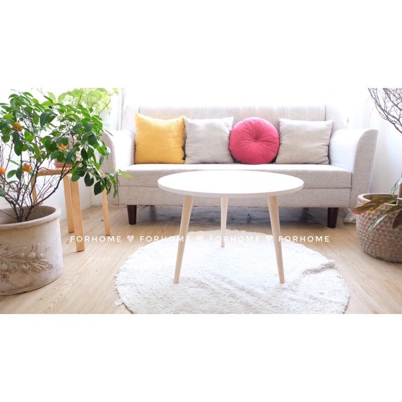 Bàn Trà Sofa Tròn Chân Gỗ Tự Nhiên Cao Cấp ️ ️HÌNH THỰC TẾ ️ Sản phẩm của Nội Thất FOR HOME