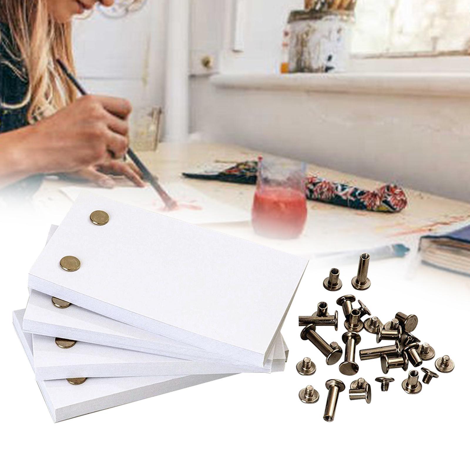 Blank  Paper with Holes Pages Flipbook Animation Paper