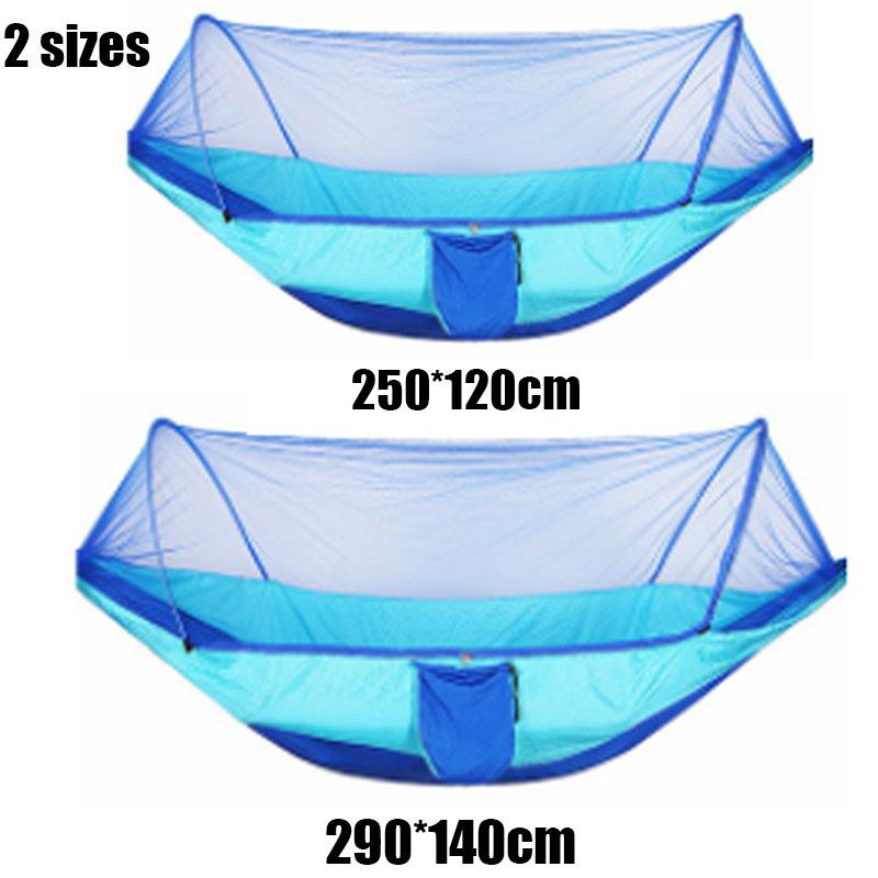 JOYLOVE Ngoài Trời Muỗi Lưới Võng Dù Di Động Cắm Trại Treo Ngủ Cao Cấp Ngủ Xoay 260x140cm