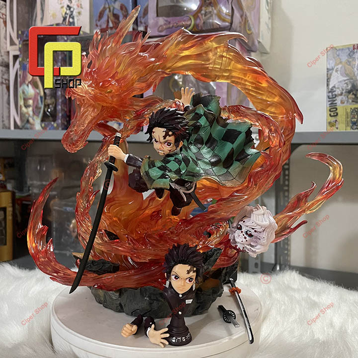 Mô hình Kamado Tanjirou Led - Figure Kamado Tanjiro Ghost Slayer