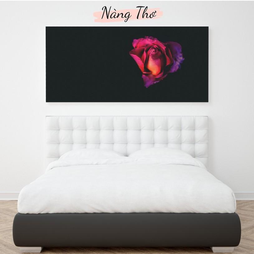 TRANH DECAL DÁN TƯỜNG_HOA HỒNG LẺ 1 BÔNG