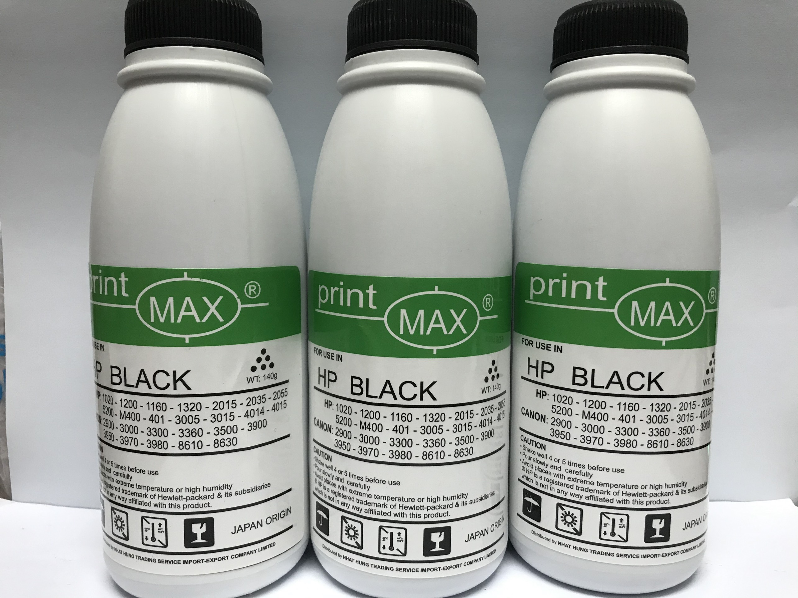 3 chai mực nạp 12A - Canon 2900 / Loại tốt siêu đậm