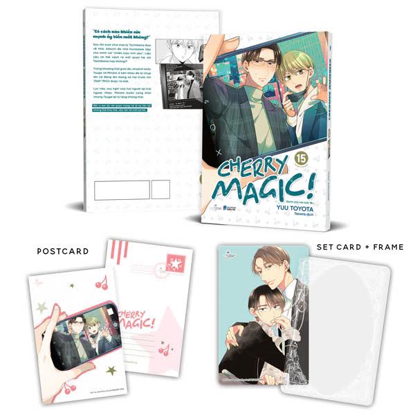 Sách - Cherry Magic - Tập 15 - Bản Đặc Biệt - Tặng Kèm Postcard Bồi 2 Mặt + Set Card + Frame PVC
