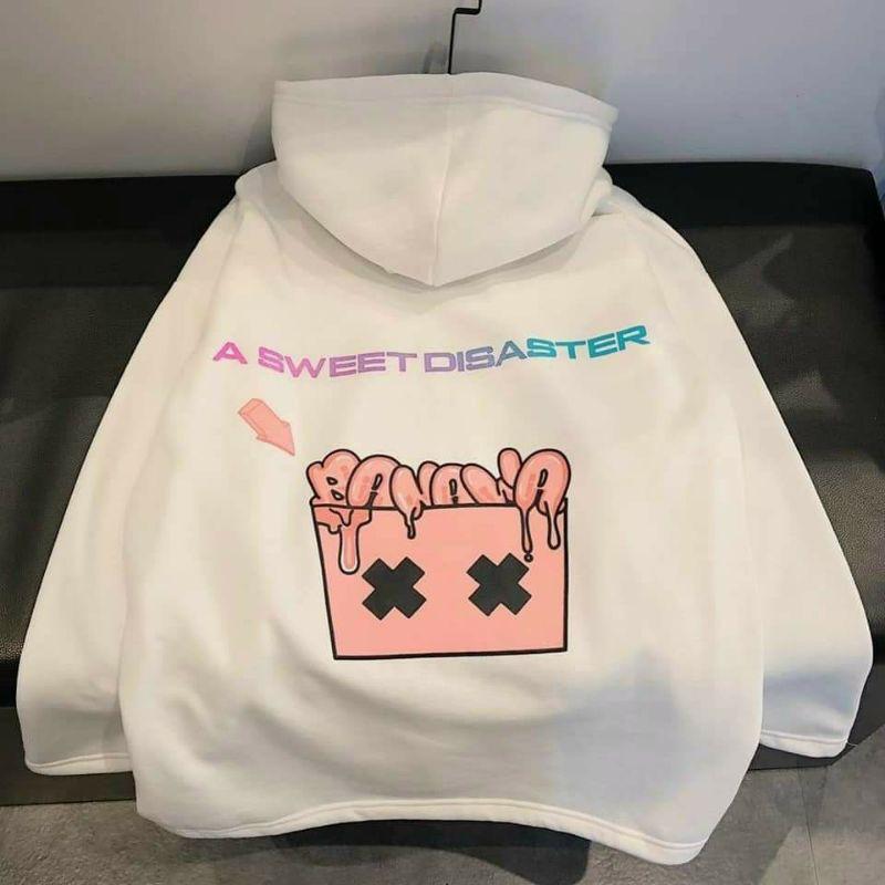 Áo hoodie nam nữ Banawa dáng unisex form rộng có dây kéo chất nỉ bông chống nắng tốt