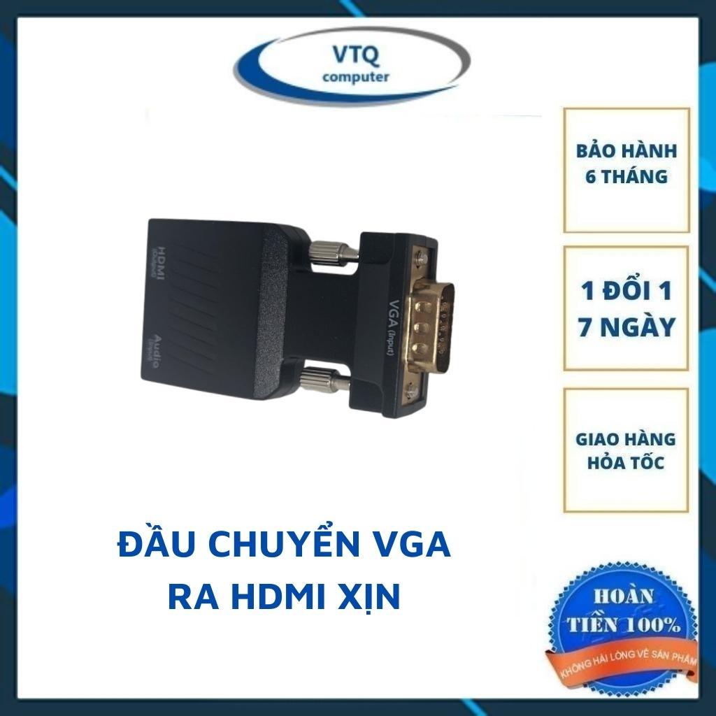 Đầu chuyển đổi VGA sang HDMI kèm cáp âm thanh và đầu ra hỗ trợ 1080P