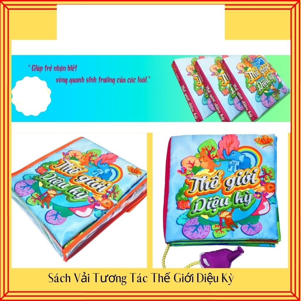 Sách vải tương tác - Thế giới diệu kỳ đồ chơi vải