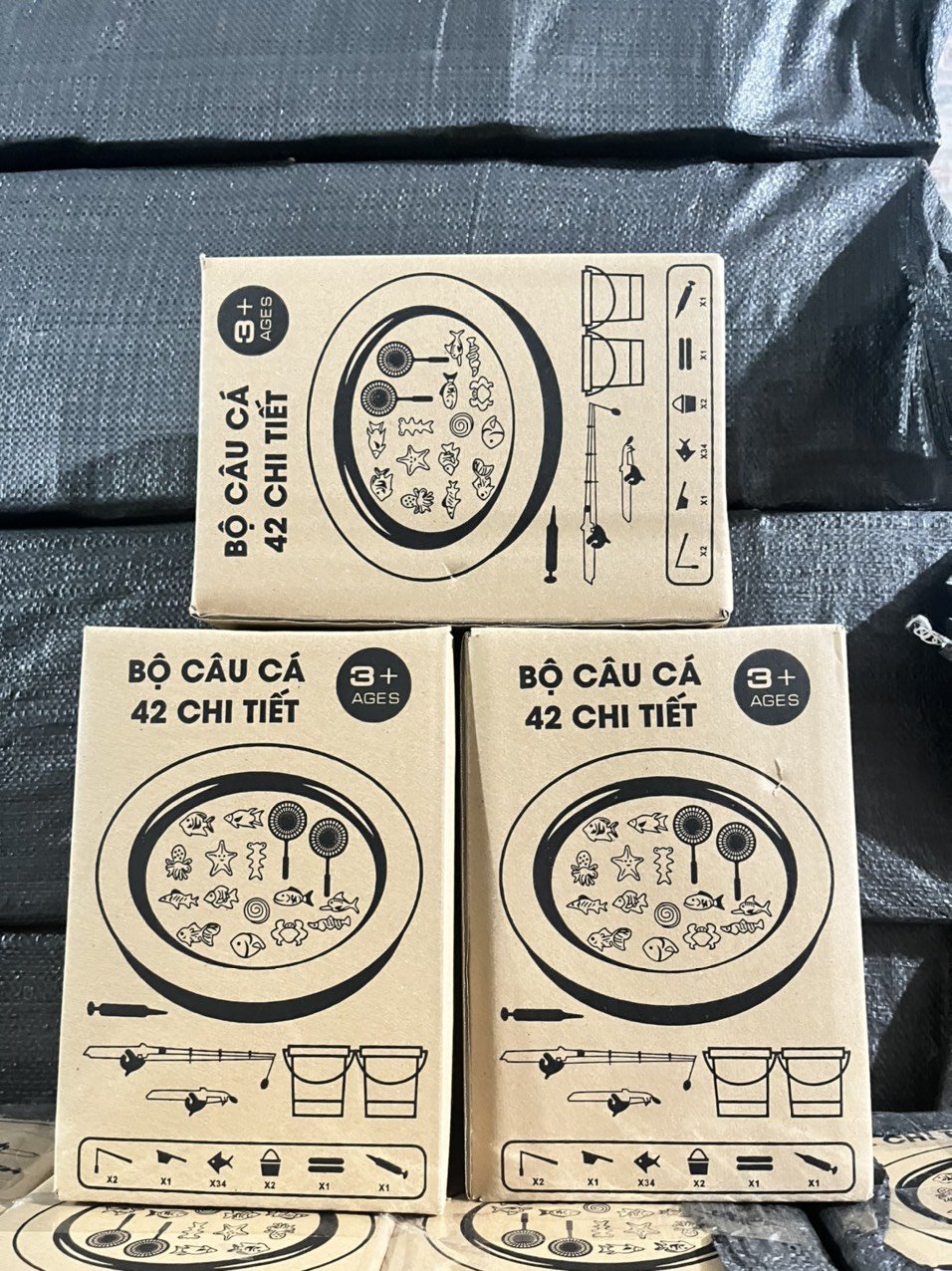 Đồ Chơi Câu Cá, SIZE ĐẠI, Bộ Câu Cá 42 Chi Tiết Cho Bé Gồm 2 Xô, 2 Cần Câu, 1 Phao, 1 Bơm Và Cá