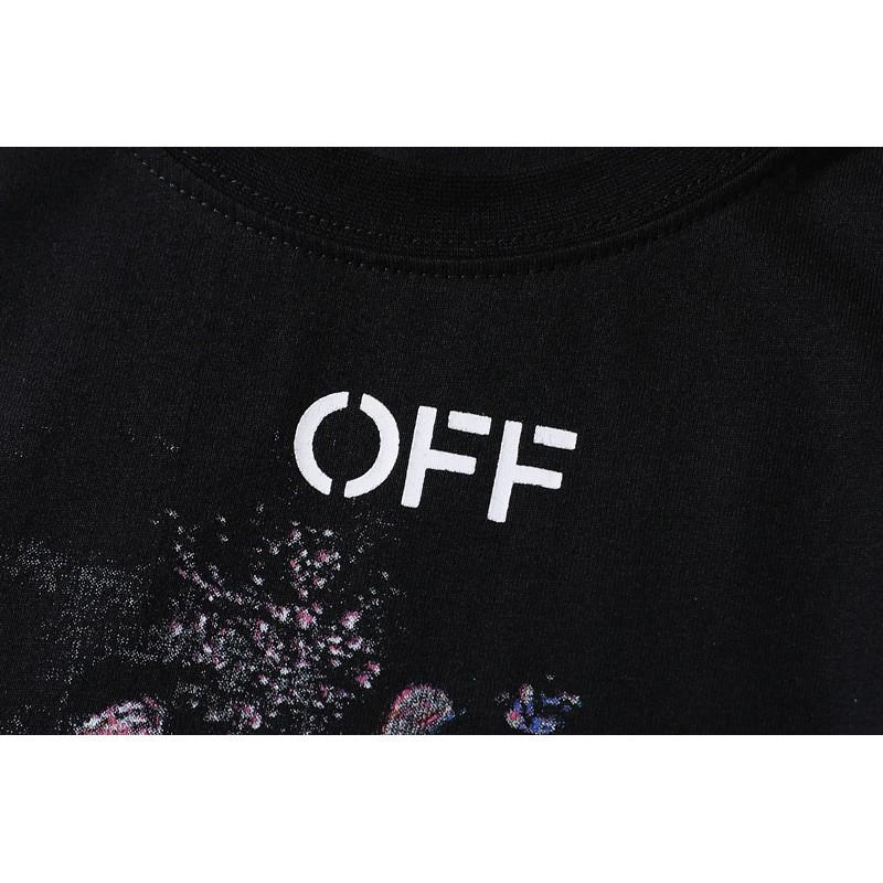 Áo thun - phông tee off white galaxy họa tiết chữ X đen loang tay lỡ form rộng unisex
