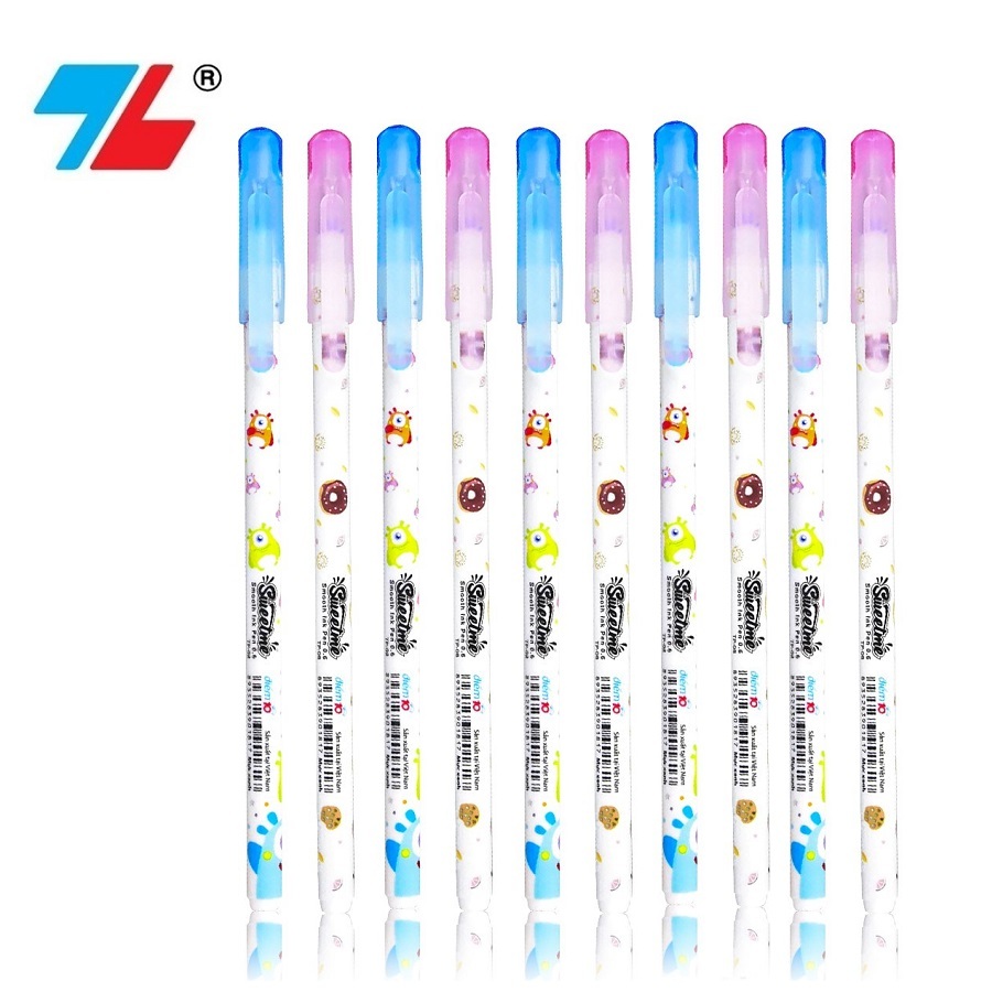 [Hàng chính hãng] Set 10 bút bi nến Điểm 10 Thiên Long Sweetme TP-08 / Bút TP08 nét bút 0.6mm