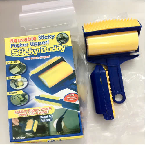 Cây lăn bụi quần áo đa năng sticky buddy cao cấp tái sử dụng được tặng kèm đầu bàn chải