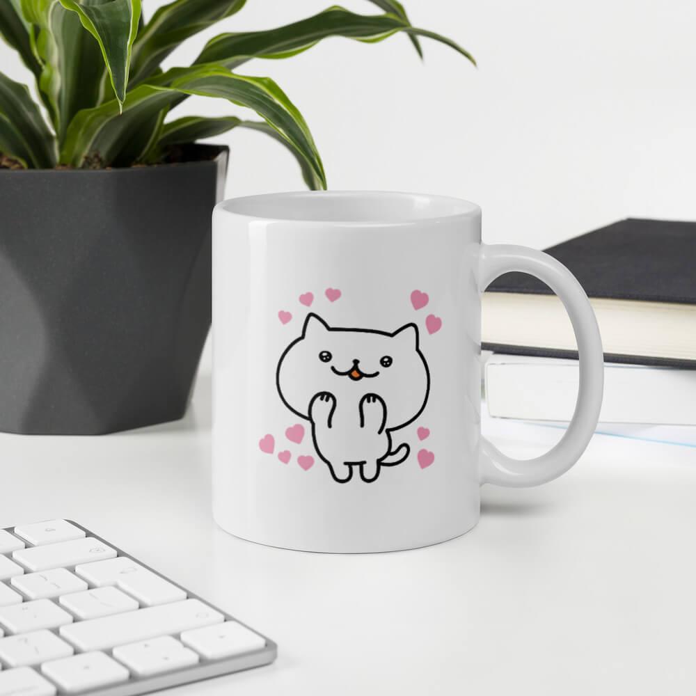 Cốc sứ hình mèo Chuppy dễ thương 2