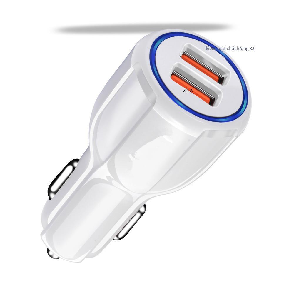 Đảm Bảo Chất Lượng QC3.0 Dual USB Sạc Xe Hơi 6A 2 Cổng Sạc Xe Hơi Sạc Nhanh Sạc Xe Hơi Bông Sen Sạc Xe Hơi