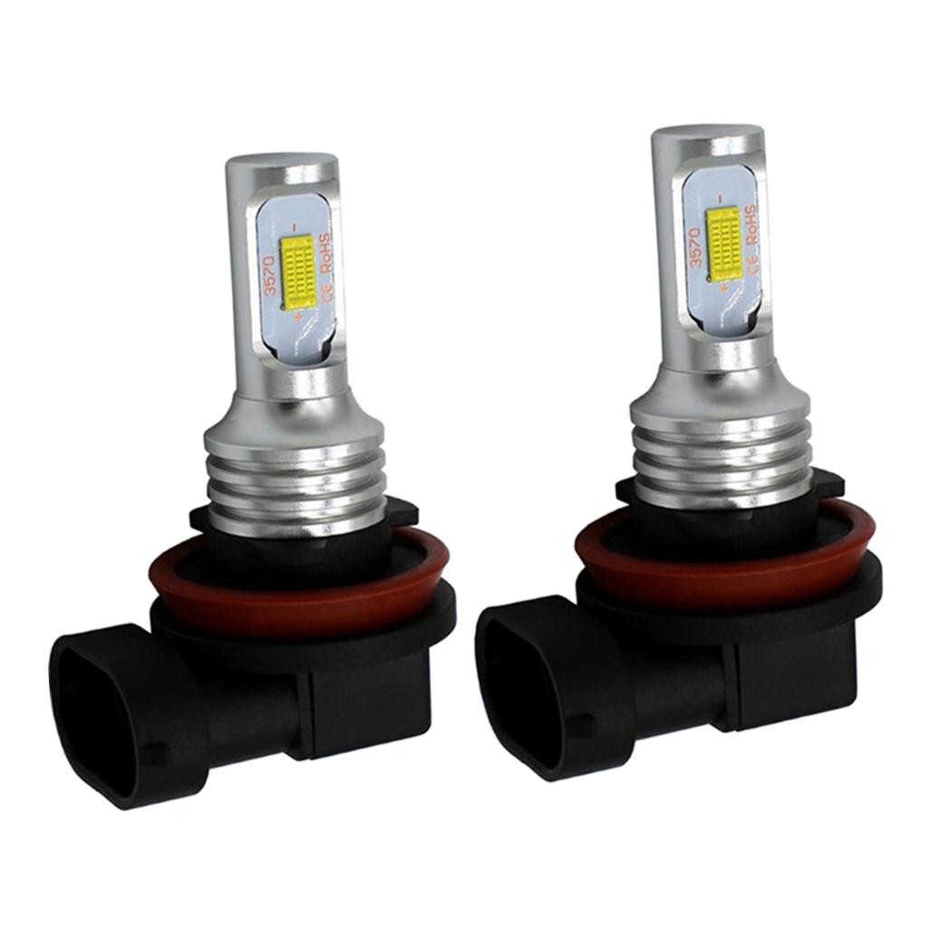 2 Pieces H8/H11-3570 LED Headlights Bulb High/Low Beam 80W 1700-1800LM 6000K