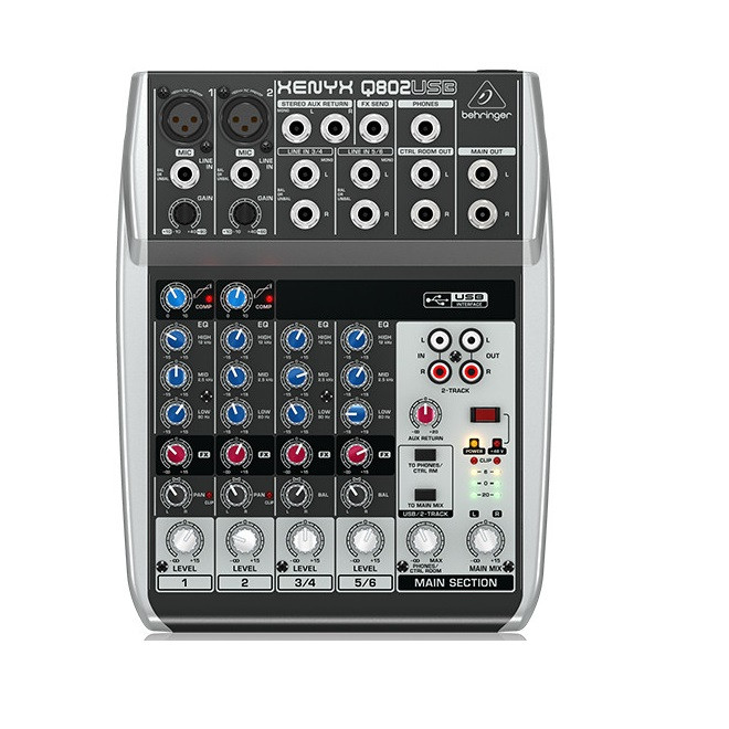 Mixer Behringer XENYX Q802USB - Hãng Chính Hãng