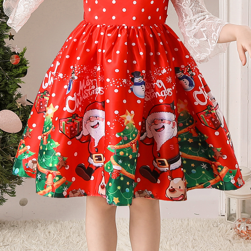 Đầm váy công chúa cho bé gái diện noel giáng sinh lễ tết năm mới