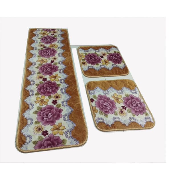 Bộ thảm lót ghế salong phòng khách 3 miếng loại 2 lớp, dày 1,5cm