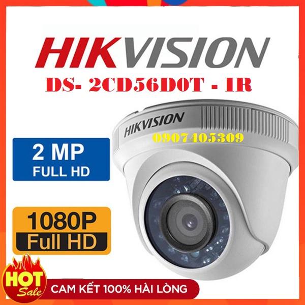 Camera HD-TVI Dome hồng ngoại 2.0 Megapixel HIKVISION DS-2CE56D0T-IR - Hàng chính hãng