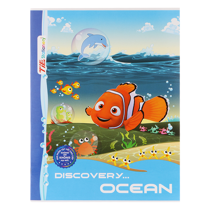 Lốc 10 Quyển Tập Discovery Ocean TIE TDO-R18 Caro 4 Ôly 96 Trang - Mẫu Ngẫu Nhiên