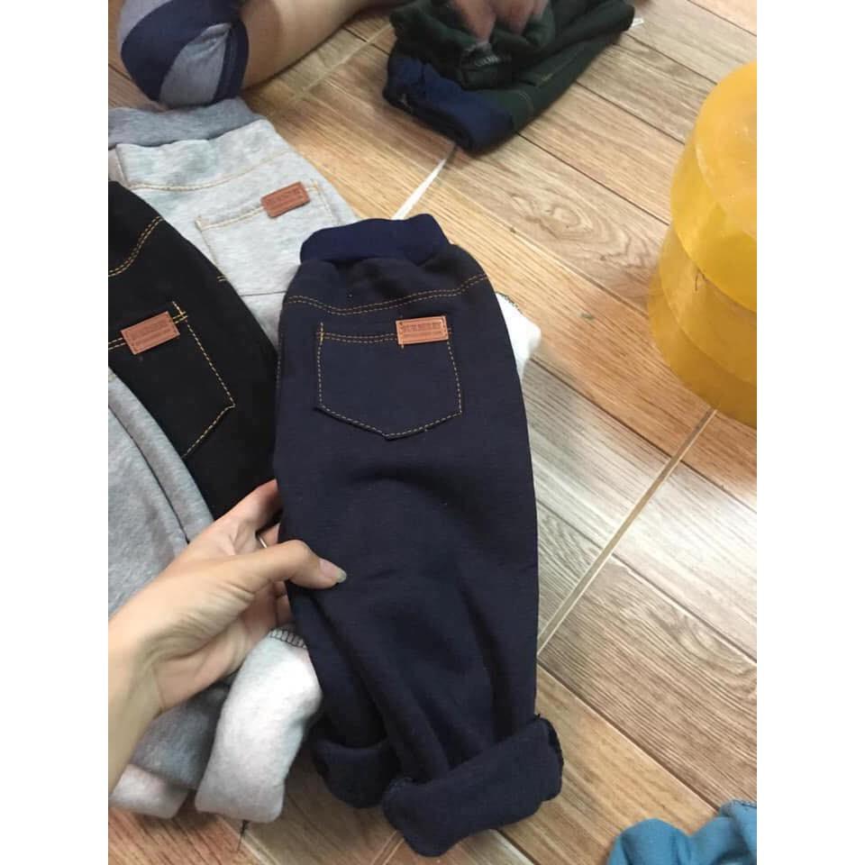 Quần lót lông giả jean cho bé trai bé gái size 8- 18kg