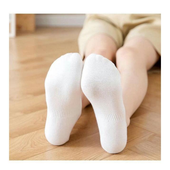 Tất/ Vớ hài trắng cổ ngắn cotton mềm co giãn, hình in gấu