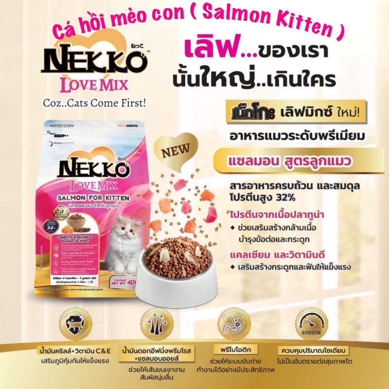 Hạt Nekko mix thịt cá sấy cho Mèo