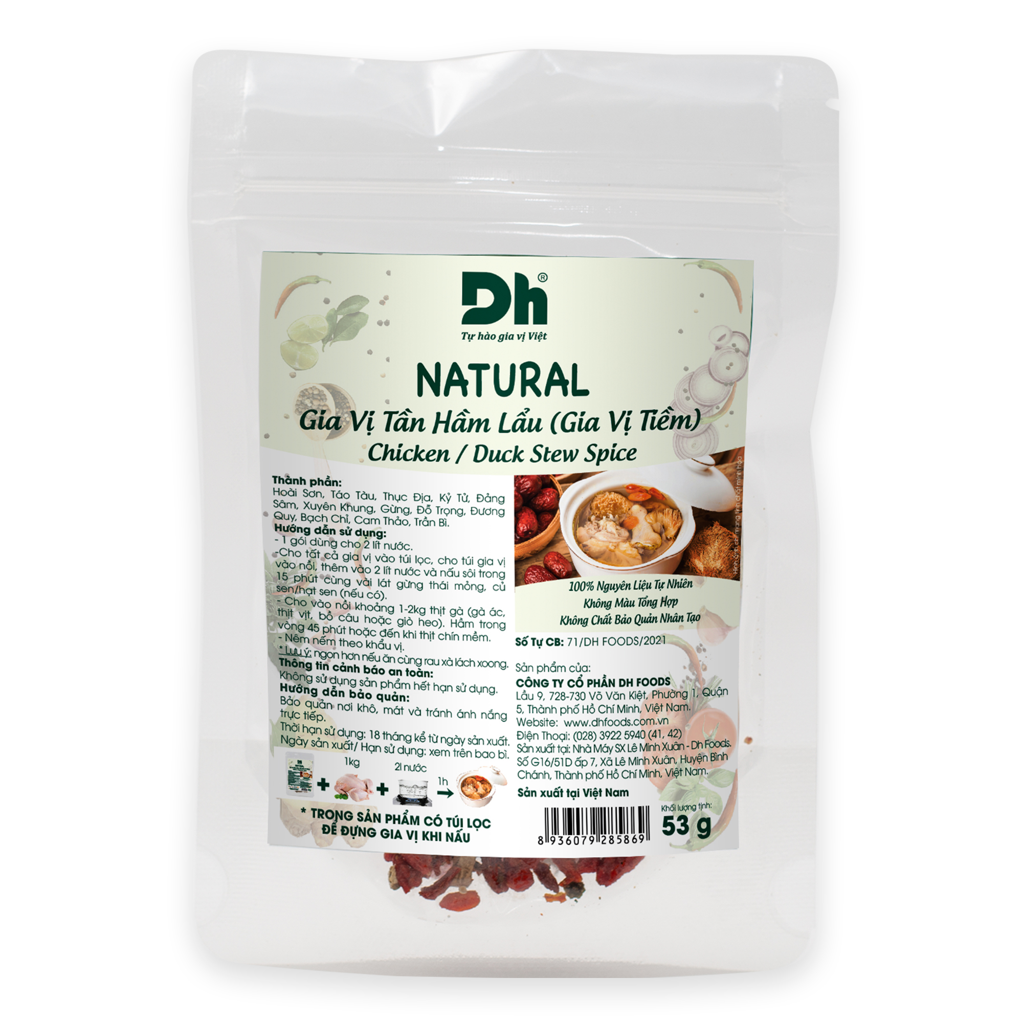 Natural Gia Vị Tần Hầm Lẩu  Dh Foods