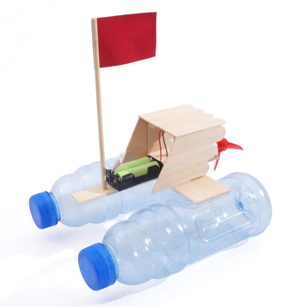DIY Assembled Wind Turbine Model Boat Physic Student Science Educational Toy