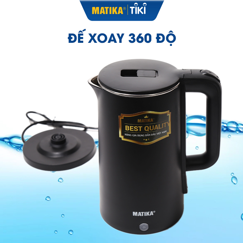 Ấm Siêu Tốc Dung Tích 2.3L MATIKA MTK-2023 Bình Đun Siêu Tốc - Hàng Chính Hãng