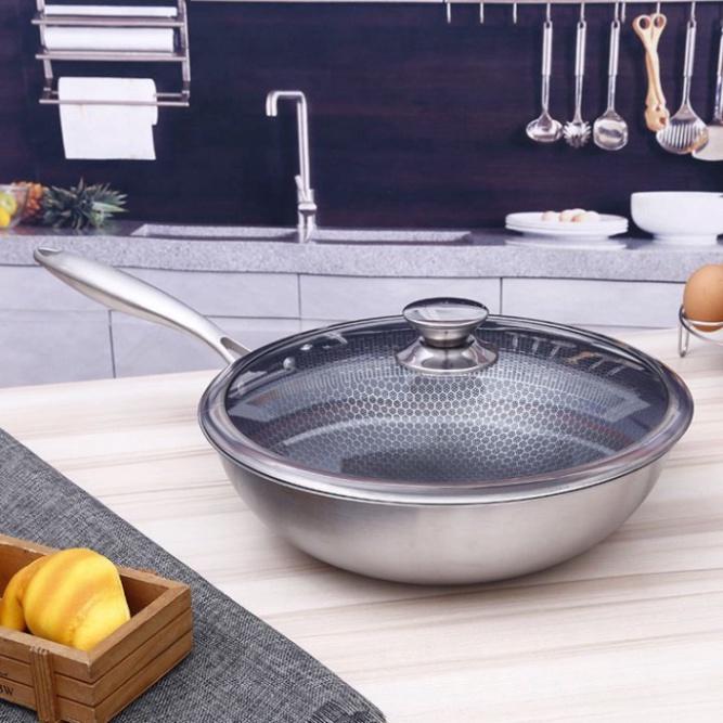 Chảo Chống Dính Vân Tổ Ong Cao Cấp - Lòng Sâu - ̀ đ̛̛̣  ̂́ ̉ ̣ ̂́ -